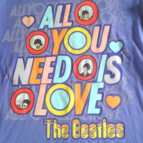 (3/$25 bundle) Girls(XL)  retro Beatles t shirt - Picture 2 of 6